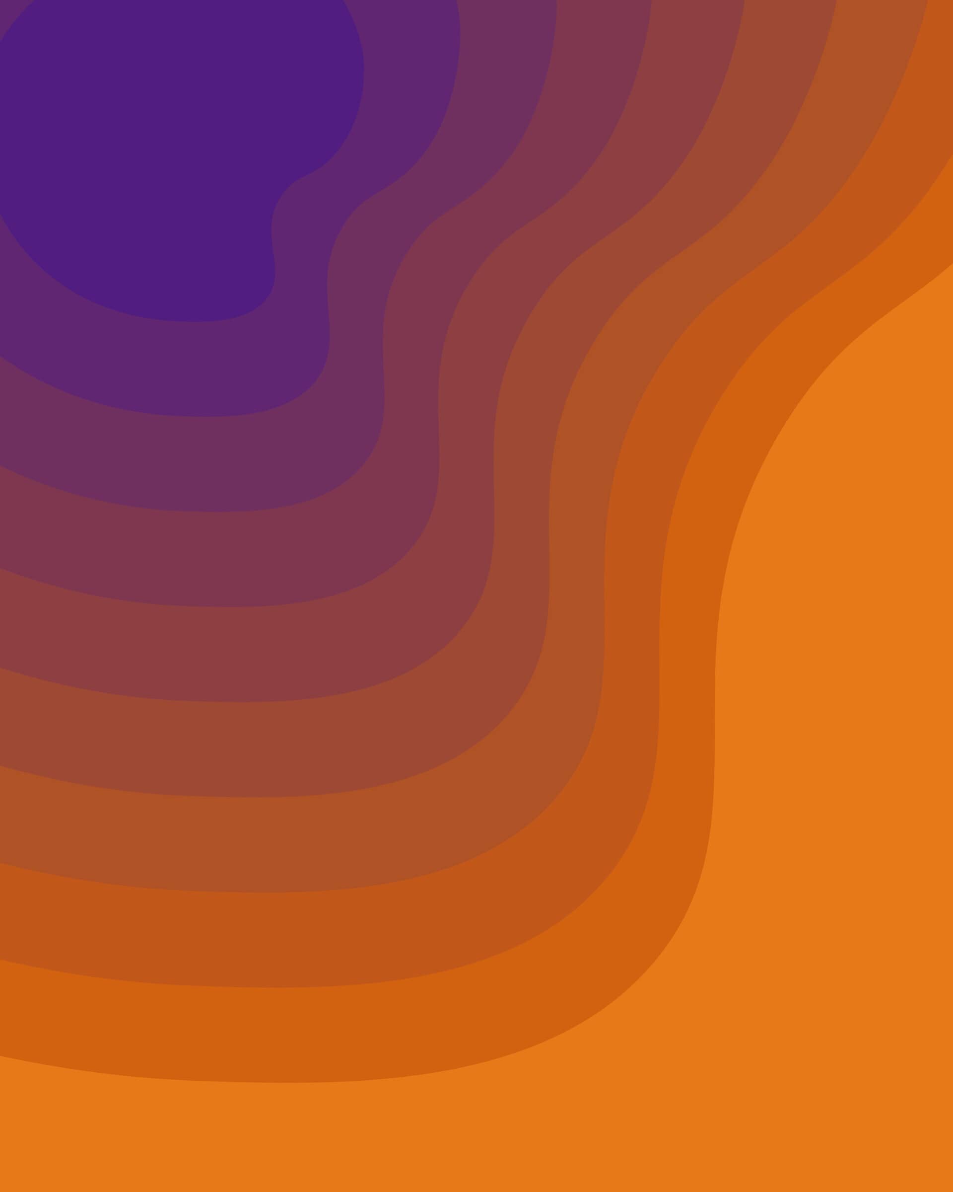 Yosiento branded purple-to-orange organic background
